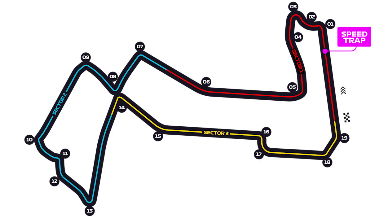 Marina Bay Street Circuit — Track Map